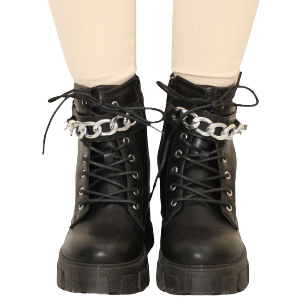 Mysteriously In Love Combat Booties